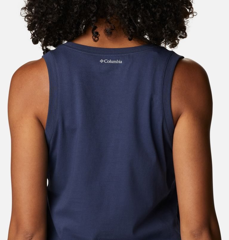 Women's Columbia Sapphire Point Tanks Navy | CA-M60AC