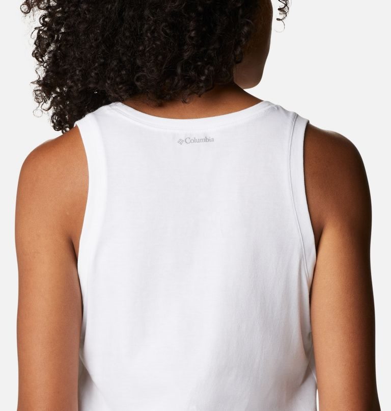 Women's Columbia Sapphire Point Tanks White | CA-F5014