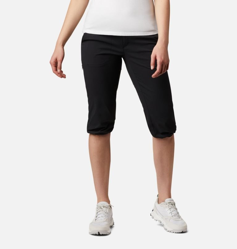Women's Columbia Saturday Trail II Knee Pants Black | CA-T4561