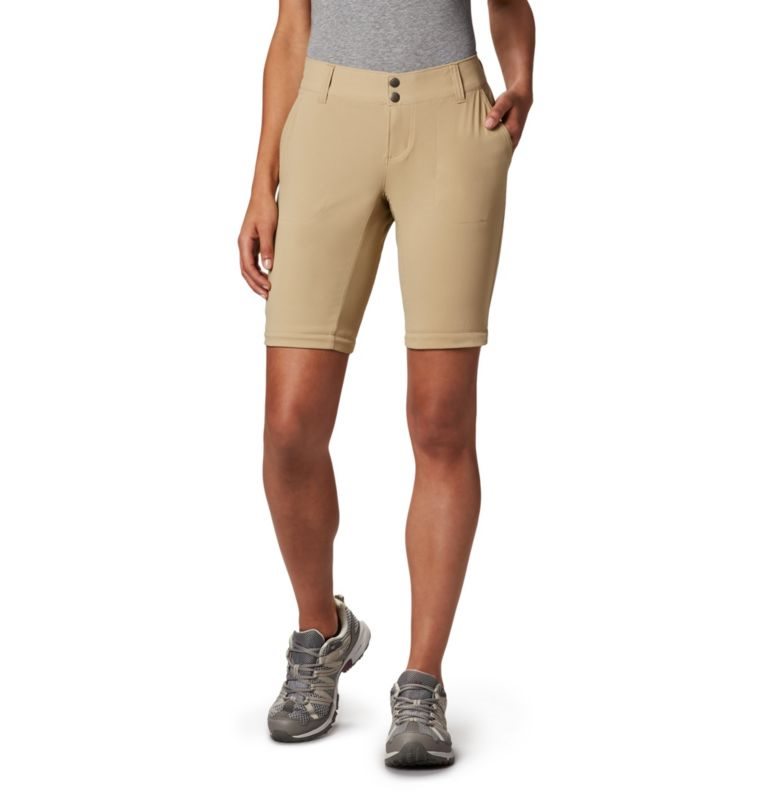 Women's Columbia Saturday Trail II Stretch Convertible Pants Khaki | CA-J41C6
