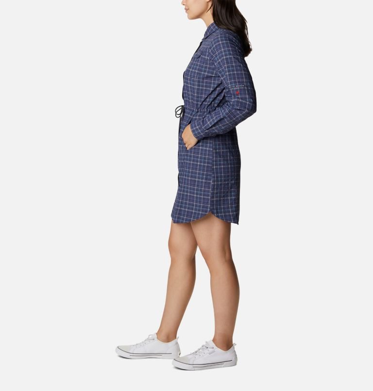Women's Columbia Silver Ridge Novelty Dress Navy | CA-BC35L