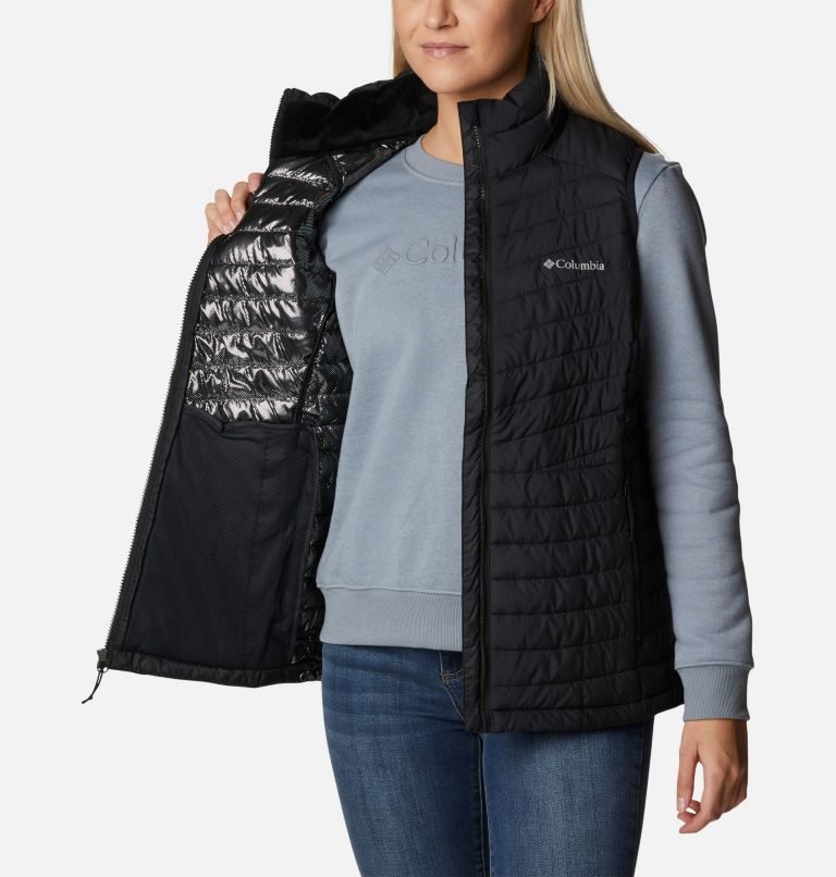 Women's Columbia Slope Edge Vest Black | CA-T5AC8