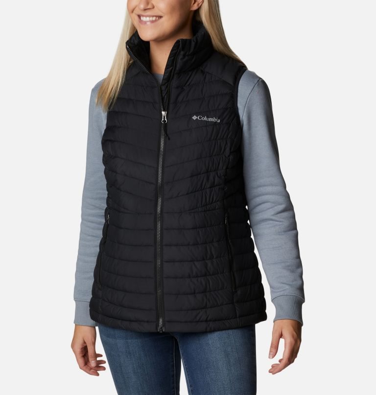 Women\'s Columbia Slope Edge Vest Black | CA-T5AC8