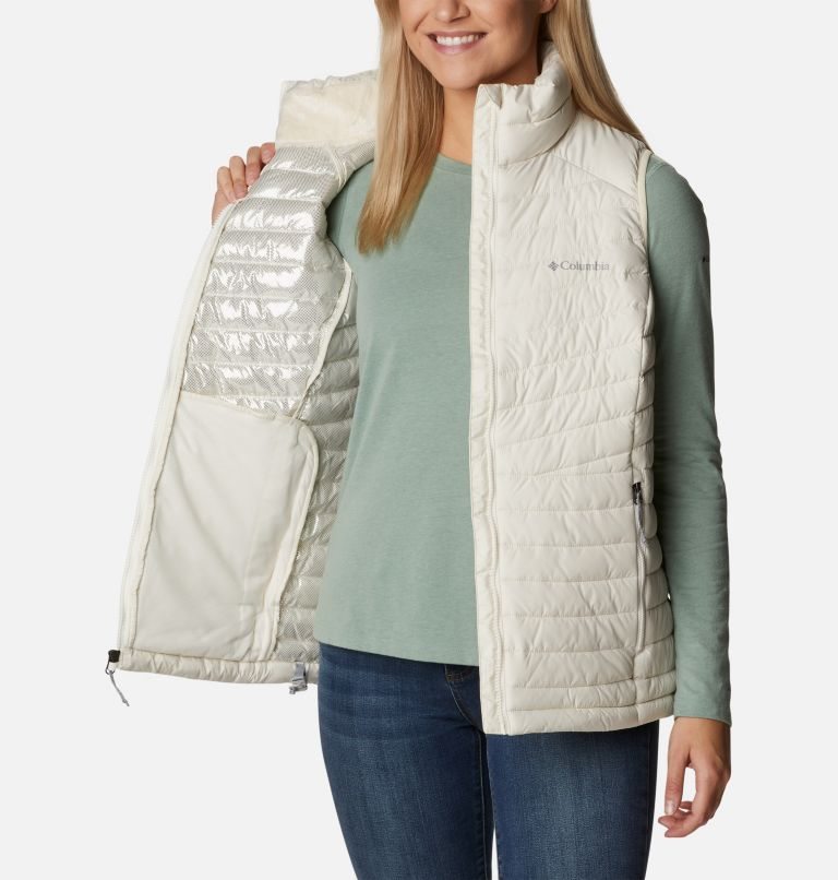 Women's Columbia Slope Edge Vest Cream | CA-K1C63