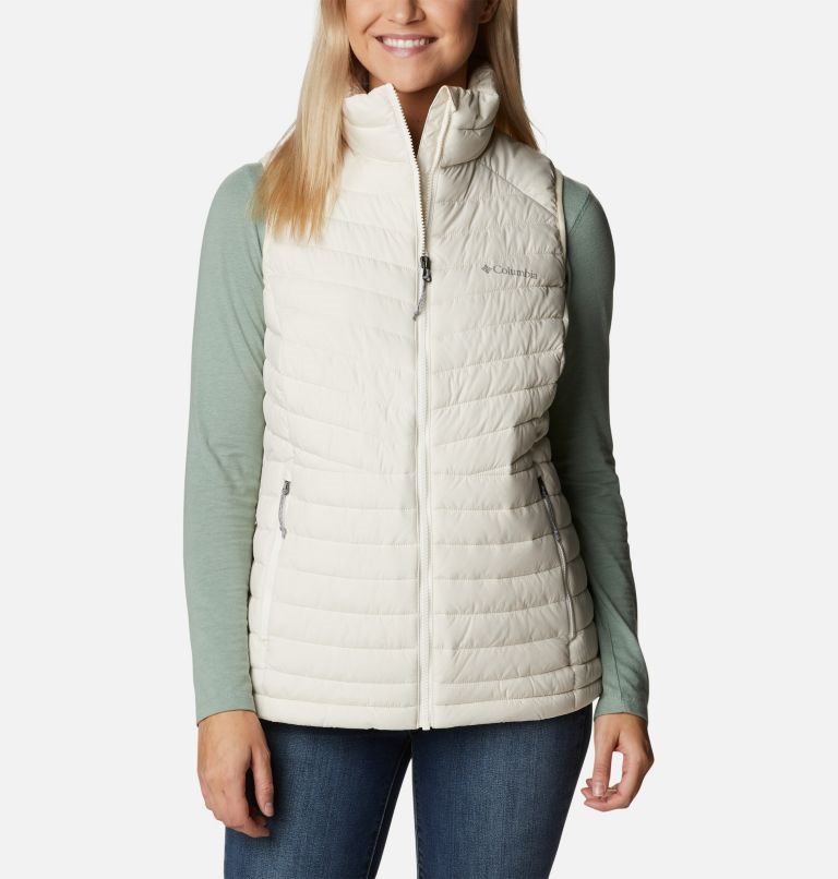 Women\'s Columbia Slope Edge Vest Cream | CA-K1C63