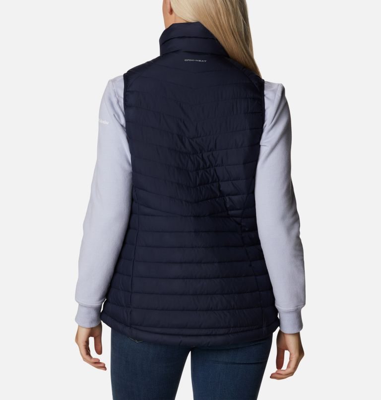 Women's Columbia Slope Edge Vest Navy | CA-N5LA0