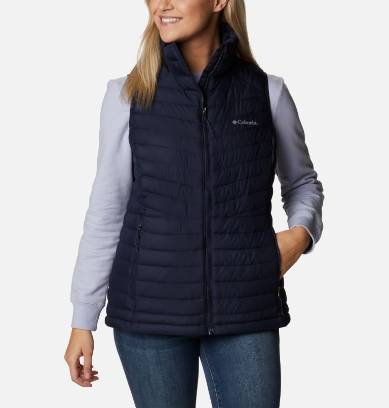 Women\'s Columbia Slope Edge Vest Navy | CA-N5LA0