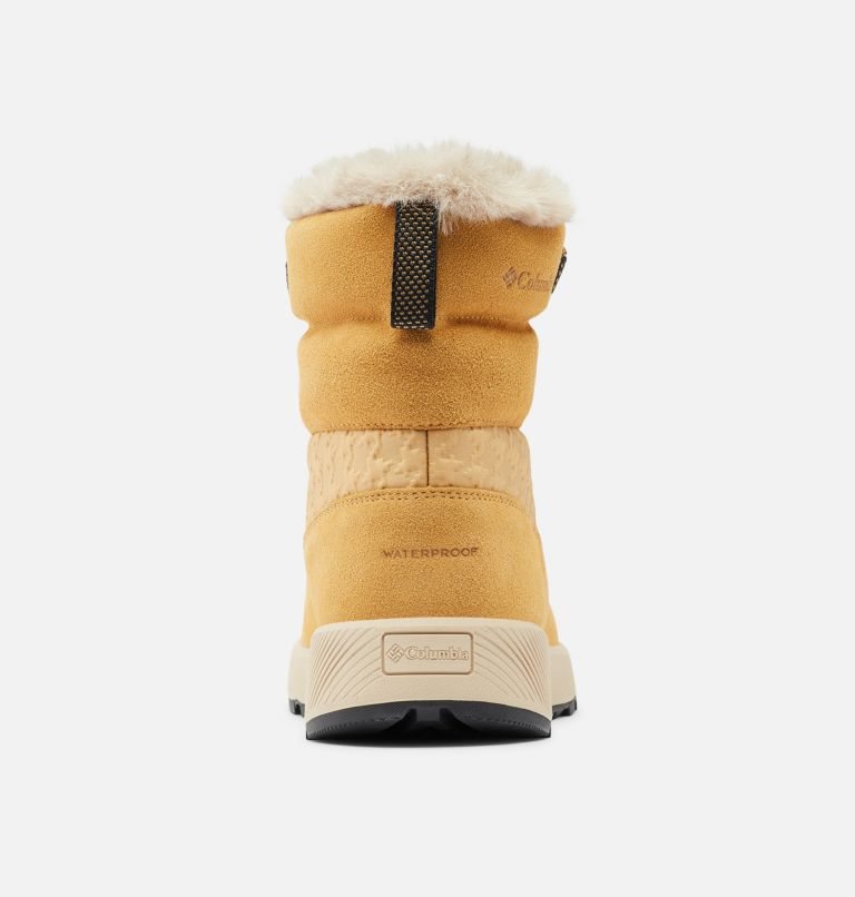 Women's Columbia Slopeside Peak Omni-Heat Infinity Luxe Boots Light Brown | CA-KCA64