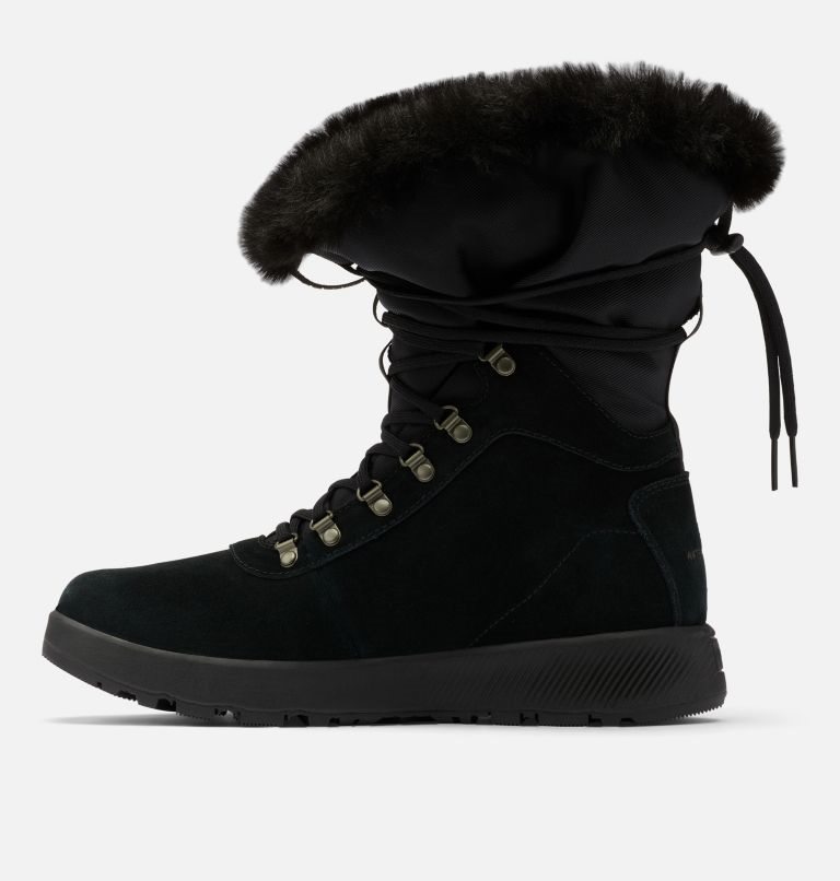 Women's Columbia Slopeside Village Omni-Heat Tall Boots Black | CA-K0658