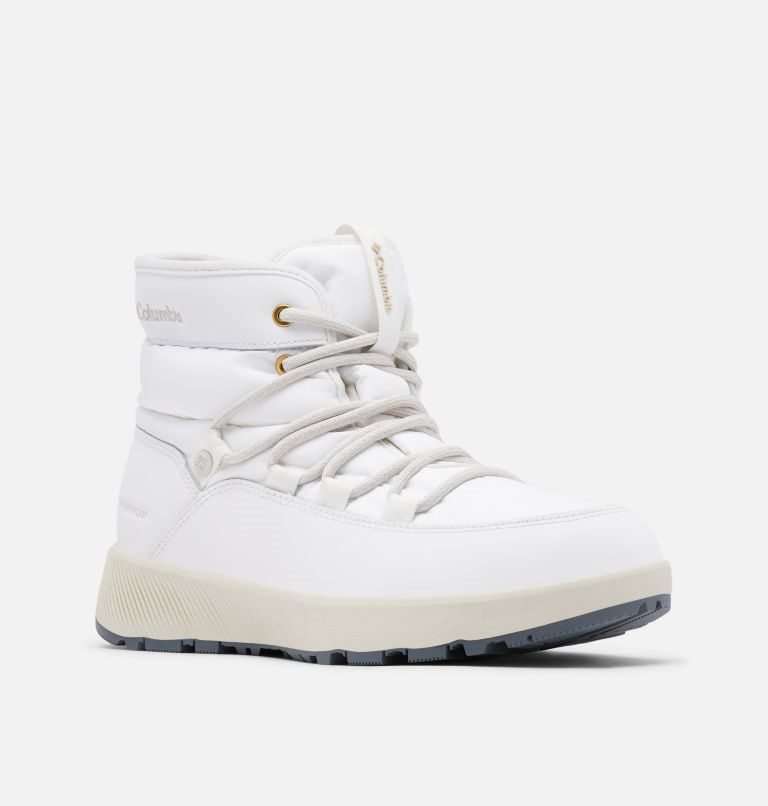 Women's Columbia Slopeside Village Omni-Heat Mid Boots White | CA-SA85C