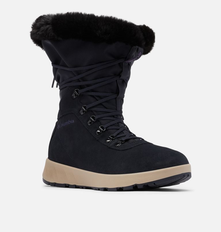 Women's Columbia Slopeside Village Omni-Heat Tall Boots Black | CA-X43LA