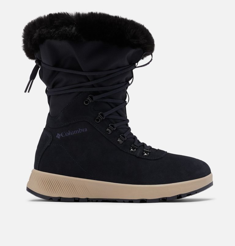 Women\'s Columbia Slopeside Village Omni-Heat Tall Boots Black | CA-X43LA