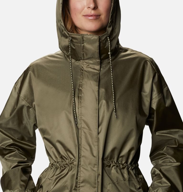 Women's Columbia Splash Side Jackets Olive | CA-O3ACL