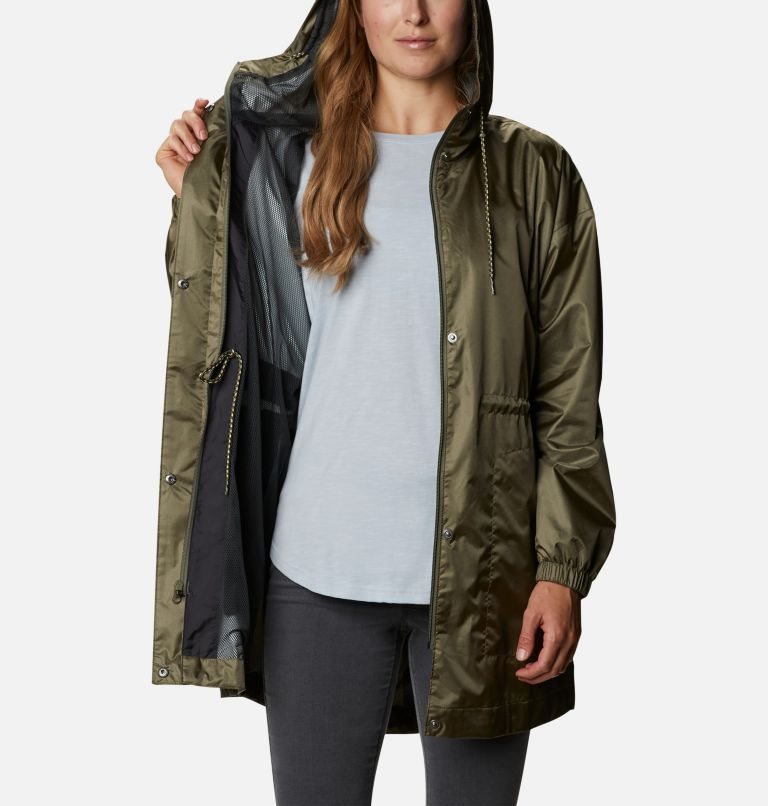 Women's Columbia Splash Side Jackets Olive | CA-O3ACL