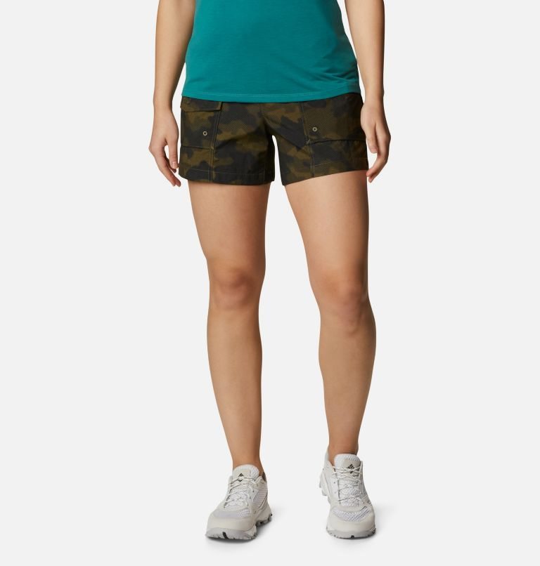 Women\'s Columbia Summerdry Cargo Shorts Camo | CA-D1064