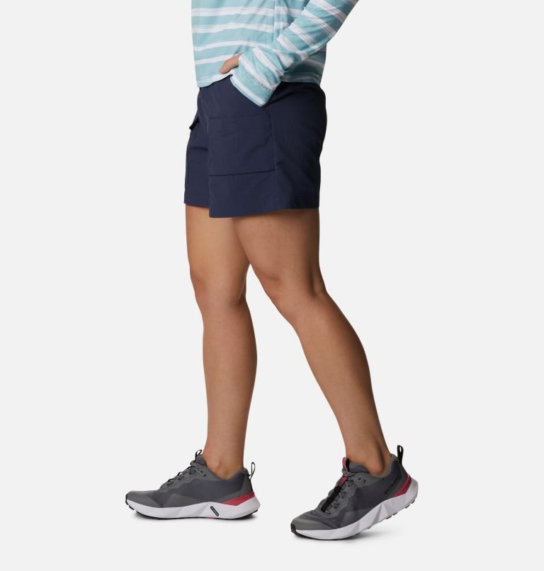 Women's Columbia Summerdry Cargo Shorts Navy | CA-O6L14