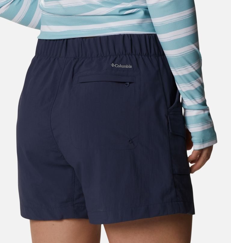 Women's Columbia Summerdry Cargo Shorts Navy | CA-O6L14