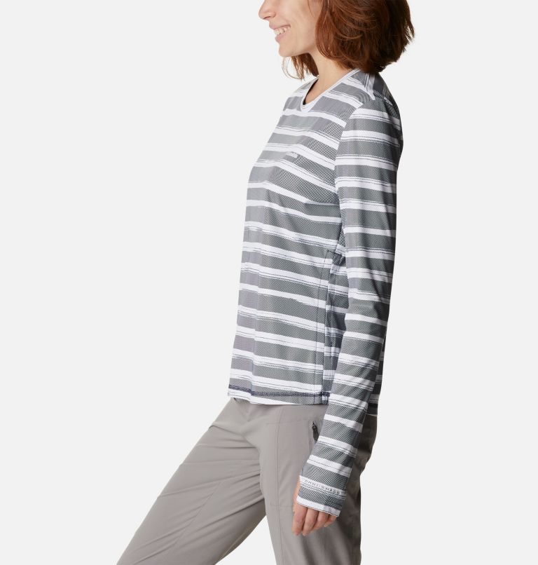 Women's Columbia Sun Deflector Summerdry Long Sleeve Sweatshirts Stripe | CA-K0186