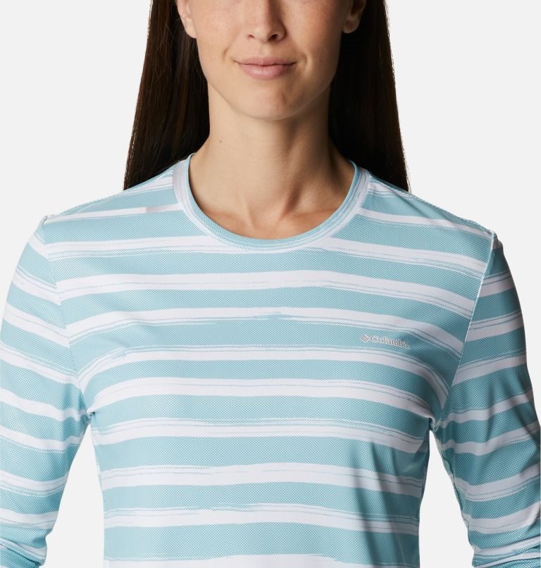 Women's Columbia Sun Deflector Summerdry Long Sleeve Sweatshirts Stripe | CA-VLC8A