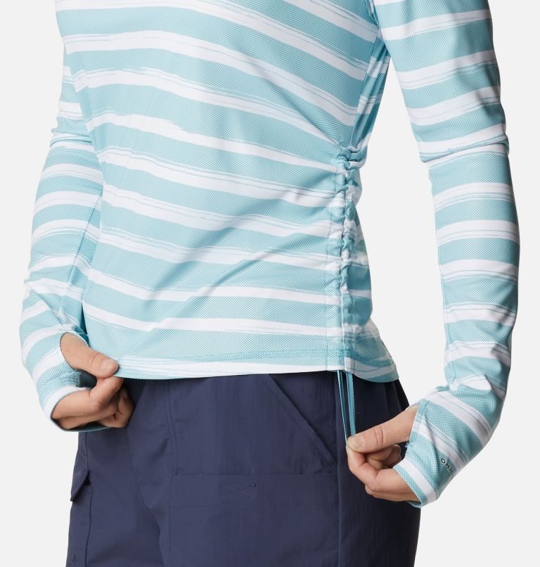 Women's Columbia Sun Deflector Summerdry Long Sleeve Sweatshirts Stripe | CA-VLC8A