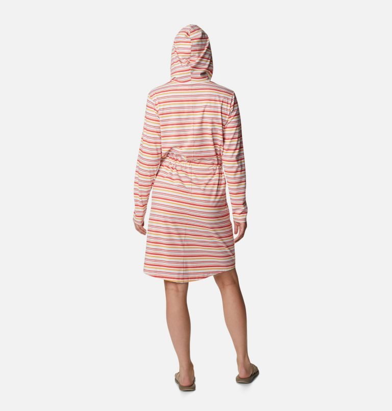 Women's Columbia Sun Trek Hooded Coverup Dress Stripe | CA-KLC63