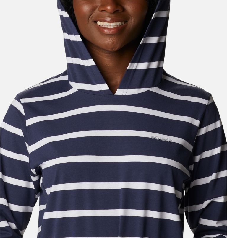 Women's Columbia Sun Trek Hooded Coverup Dress Stripe | CA-V081C