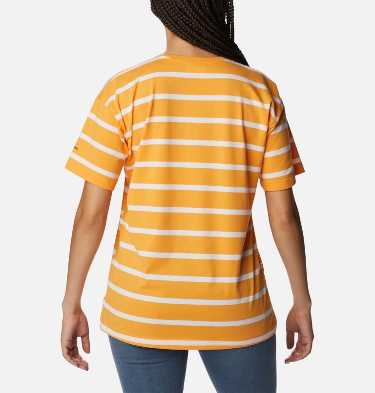 Women's Columbia Sun Trek Oversized T Shirts Stripe | CA-O140C