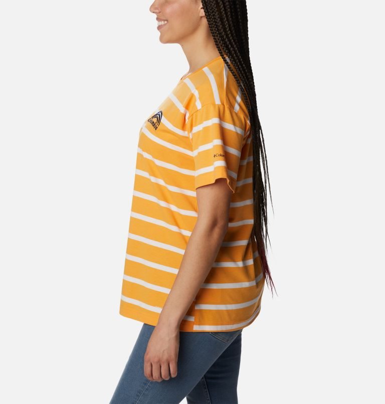 Women's Columbia Sun Trek Oversized T Shirts Stripe | CA-O140C