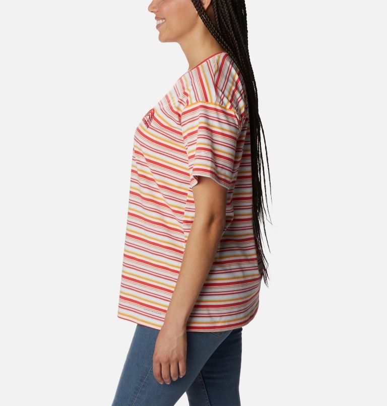 Women's Columbia Sun Trek Oversized T Shirts Stripe | CA-OA053