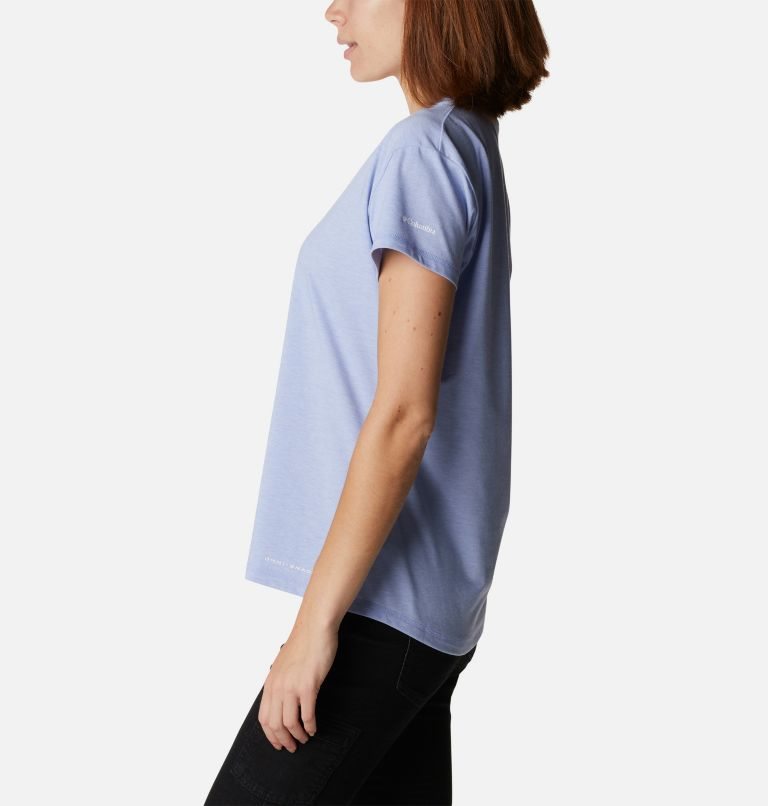 Women's Columbia Sun Trek T Shirts Lavender | CA-G0A3C
