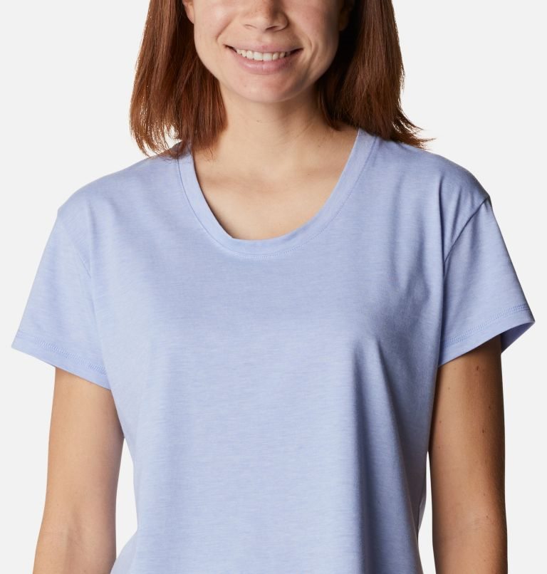 Women's Columbia Sun Trek T Shirts Lavender | CA-G0A3C