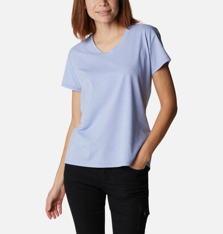 Women's Columbia Sun Trek T Shirts Lavender | CA-G0A3C