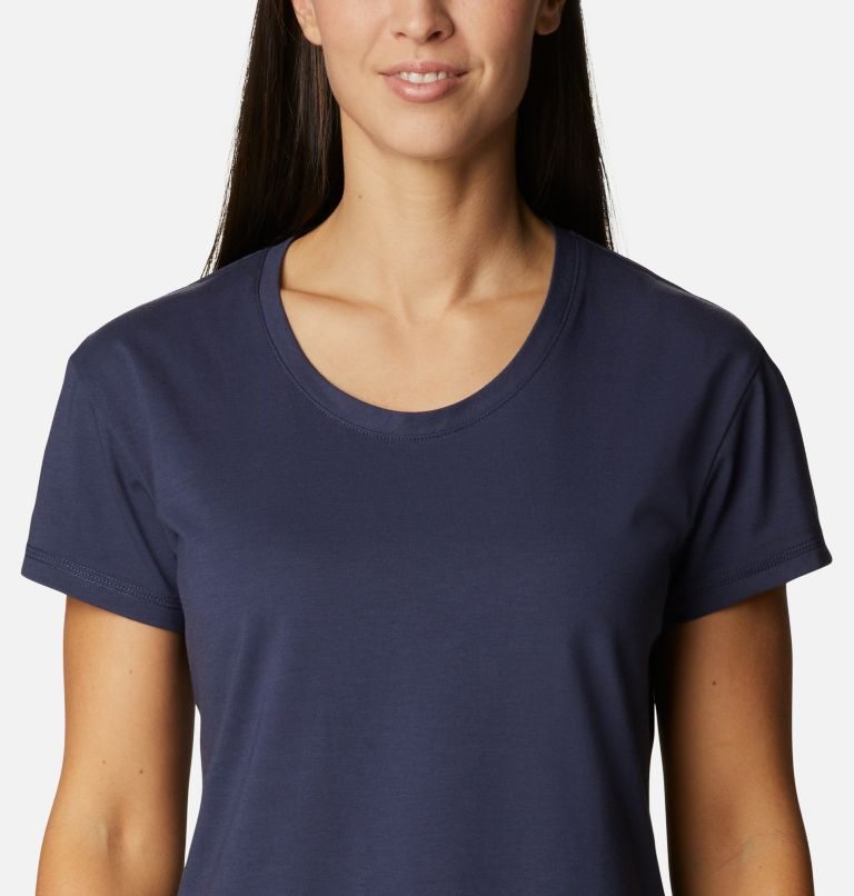Women's Columbia Sun Trek T Shirts Navy | CA-P345C