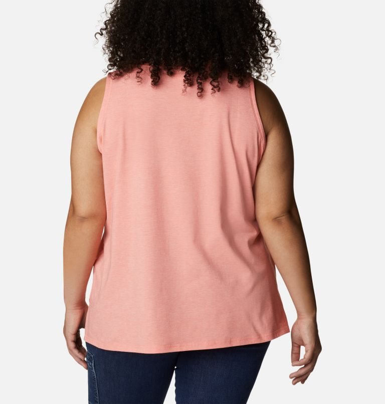 Women's Columbia Sun Trek Tanks Coral | CA-F4C3A
