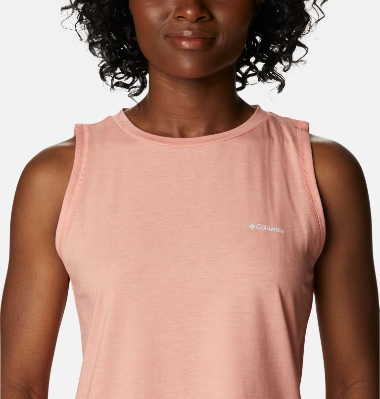 Women's Columbia Sun Trek Tanks Coral | CA-Z1A60