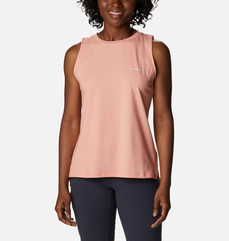 Women\'s Columbia Sun Trek Tanks Coral | CA-Z1A60