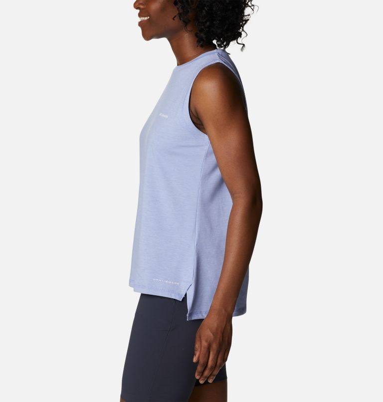 Women's Columbia Sun Trek Tanks Lavender | CA-N6LC8