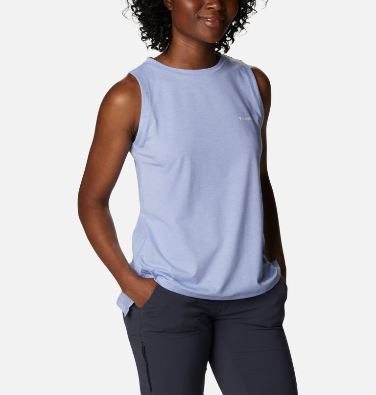 Women's Columbia Sun Trek Tanks Lavender | CA-N6LC8
