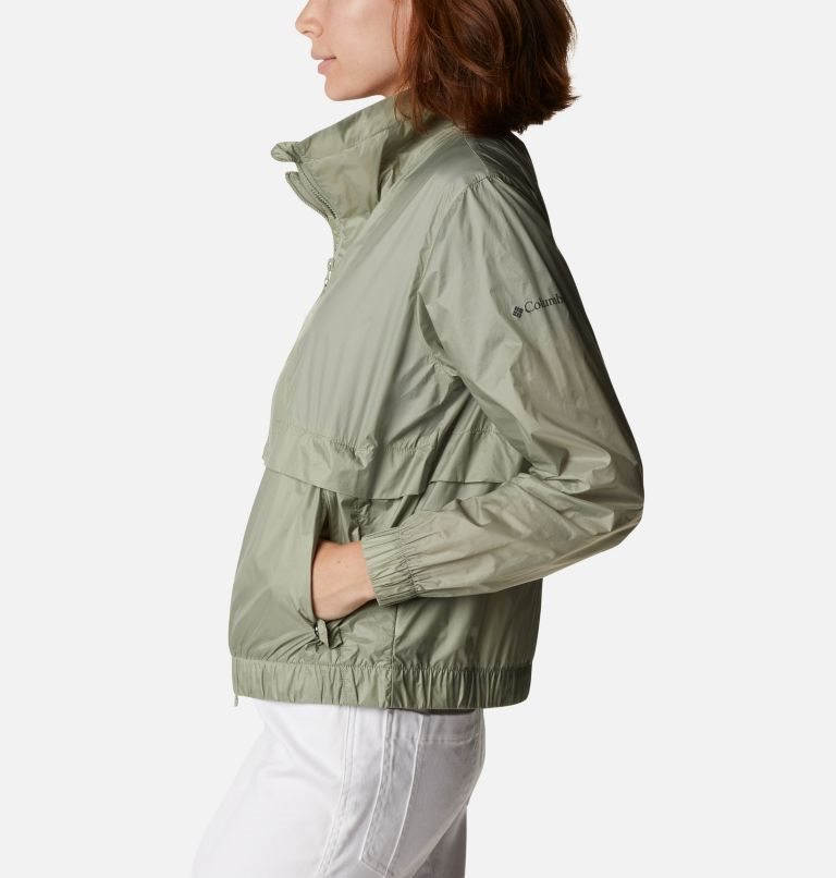 Women's Columbia Sunny City Windbreaker Jackets Olive | CA-MA1L6