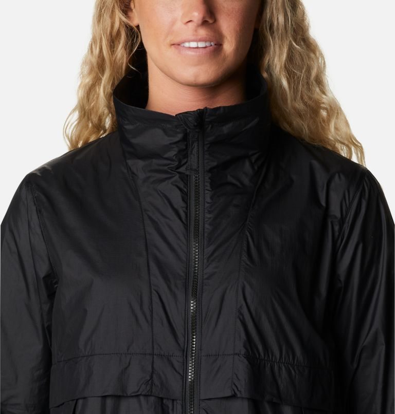 Women's Columbia Sunny City Windbreaker Jackets Black | CA-X4138
