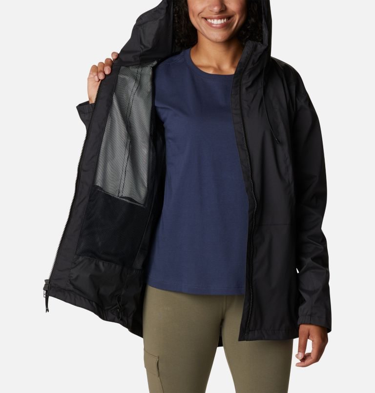 Women's Columbia Sunrise Ridge Jackets Black | CA-M5301