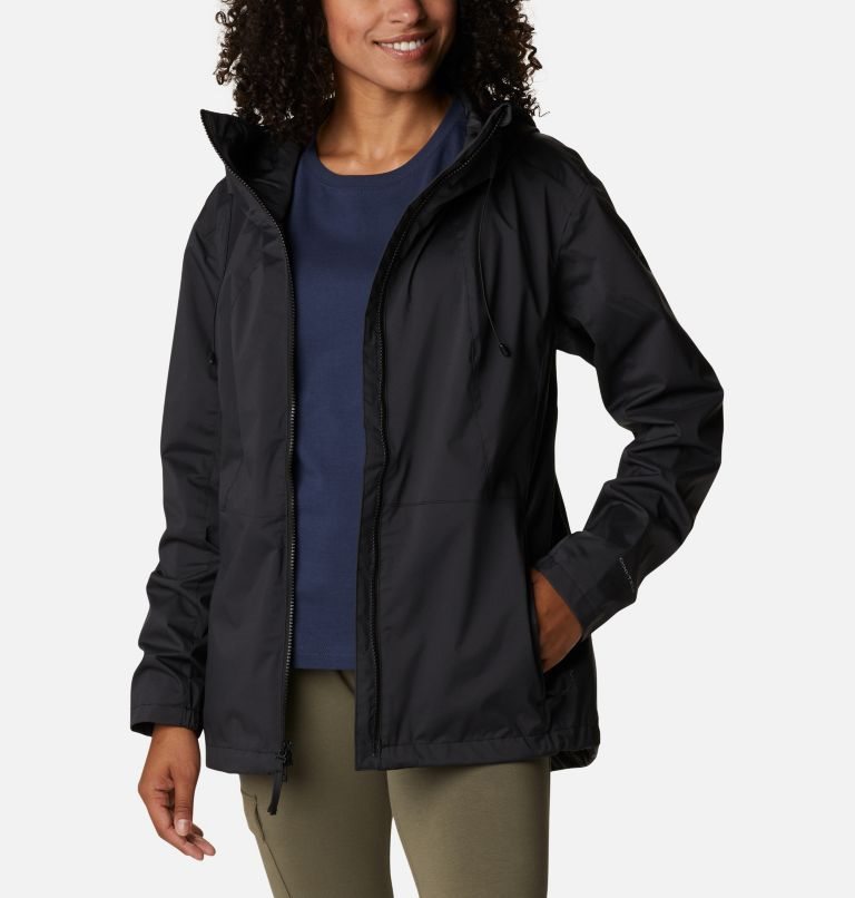 Women's Columbia Sunrise Ridge Jackets Black | CA-M5301