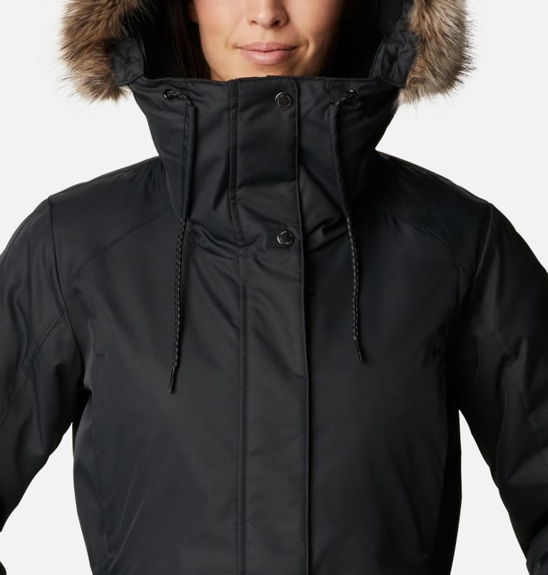 Women's Columbia Suttle Mountain II Insulated Jackets Black | CA-O6LC0
