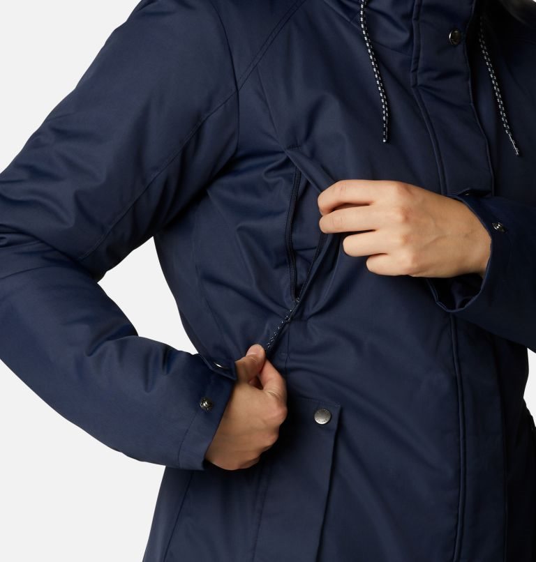 Women's Columbia Suttle Mountain II Insulated Jackets Navy | CA-P1648