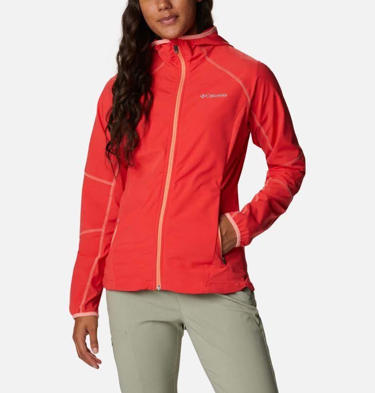 Women\'s Columbia Sweet As Hooded Shell Jackets Red | CA-AC408