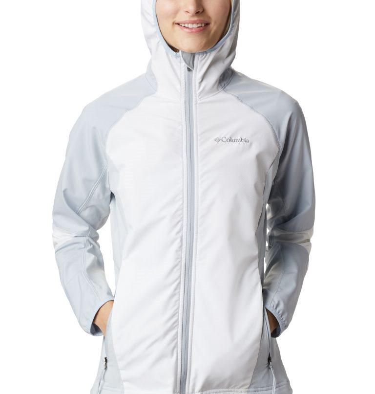 Women's Columbia Sweet As Hooded Shell Jackets White | CA-IL860
