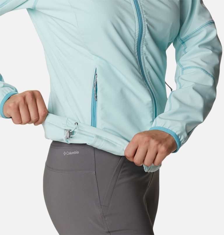 Women's Columbia Sweet As Hooded Shell Jackets Turquoise | CA-X0CAL