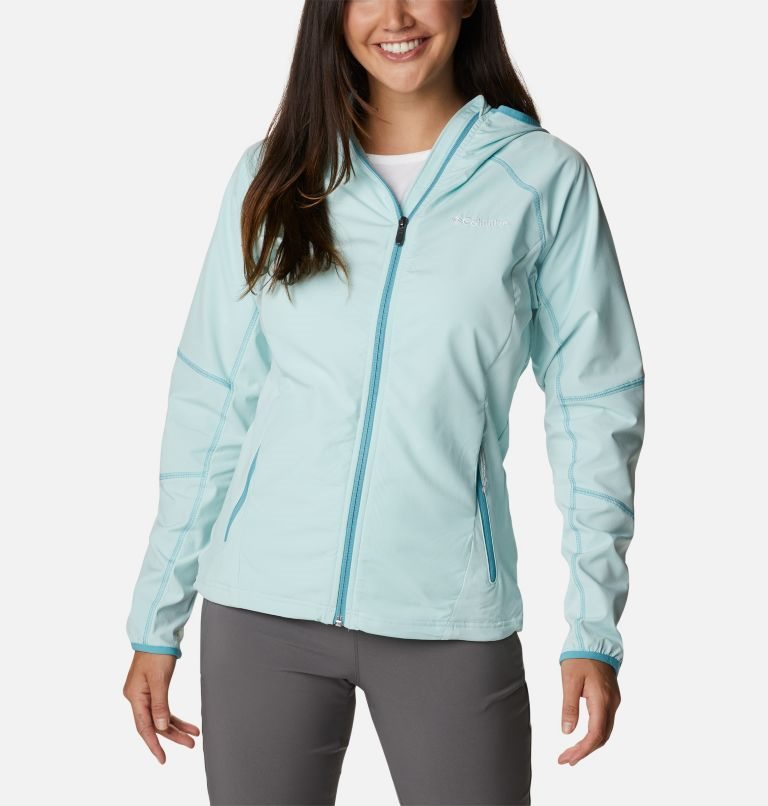 Women\'s Columbia Sweet As Hooded Shell Jackets Turquoise | CA-X0CAL