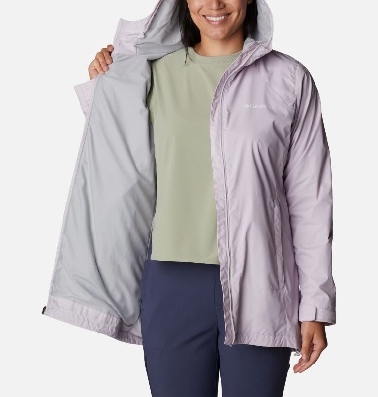 Women's Columbia Switchback Lined Long Jackets Lavender | CA-F5A31