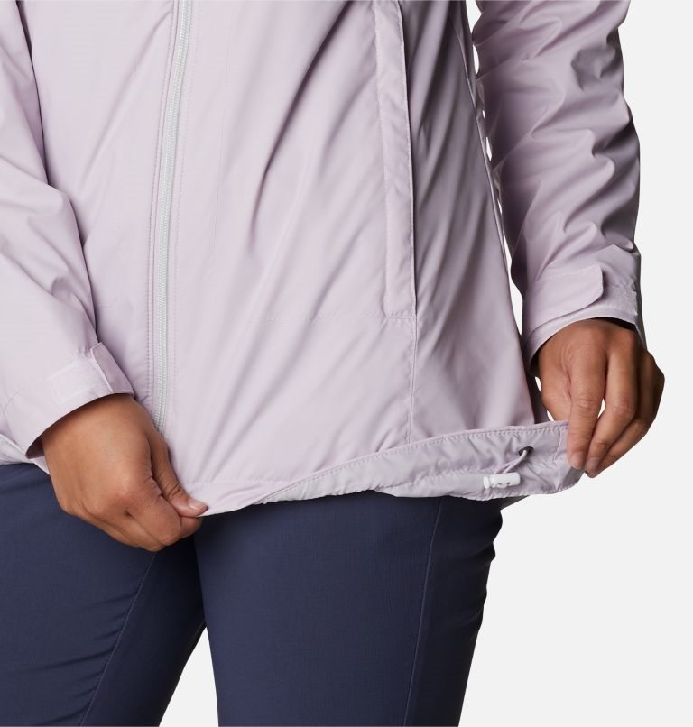 Women's Columbia Switchback Lined Long Jackets Lavender | CA-F5A31